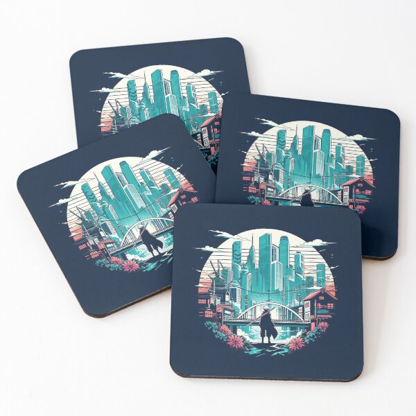 Item preview, Futuristic anime city - Cyberpunk style, blade runner designed and sold by revsdesign.