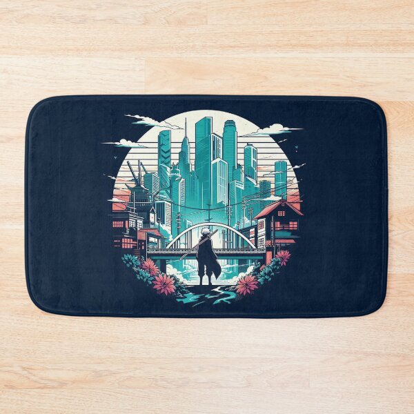 Item preview, Futuristic anime city - Cyberpunk style, blade runner designed and sold by revsdesign.