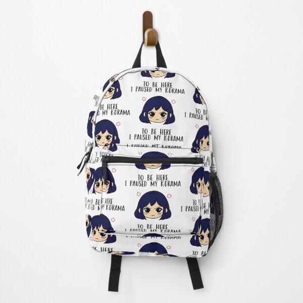 Item preview, I paused my k-drama to be here k-drama sticker dark blue designed and sold by My Favorite Store.