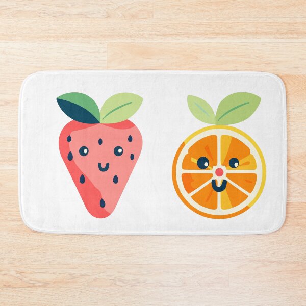 Item preview, cheerful strawberry, pear, orange designed and sold by coyoteink.