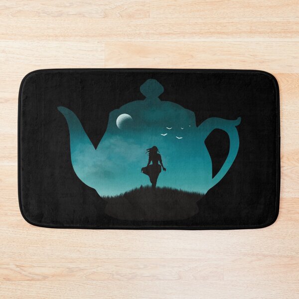 Item preview, Freedom in a Cup | Tea Kettle Woman Silhouette Under The Moon  designed and sold by Skull Fern.