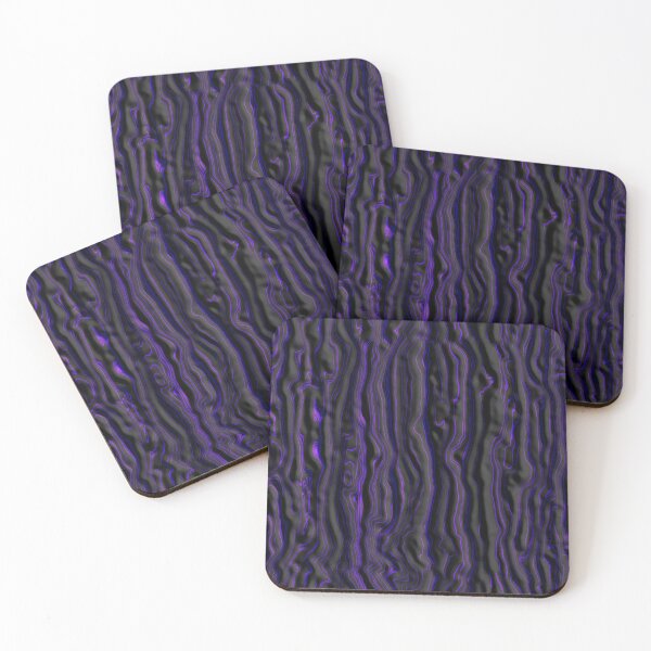 Item preview, 3D Warped Oozey Black and Purple Pin Stripe Pattern designed and sold by TheRulerofEarth.