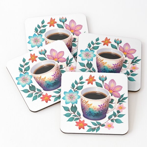 Item preview, Coffee and Flowers designed and sold by WondrousThings.
