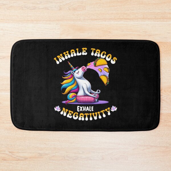 Item preview, Funny Yoga Inhale Tacos Exhale Unicorn designed and sold by Betsytiptoe.