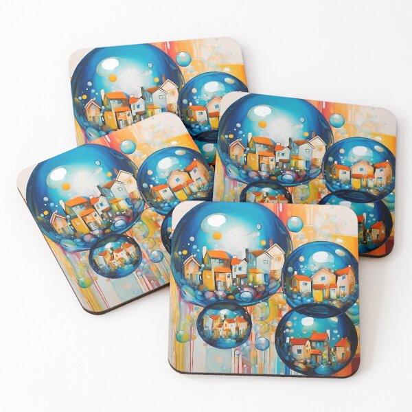 Item preview, Comic book project 4 blue bubbles and houses inside designed and sold by janjacbu.