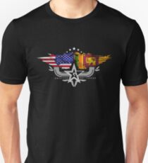 Sri Lankan American Flag USA Sri Lanka Unisex T-Shirt