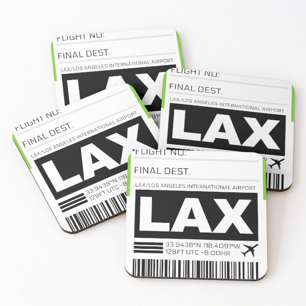 Item preview, LAX Los Angeles International Airport Luggage Tag Sticker designed and sold by ccooll.
