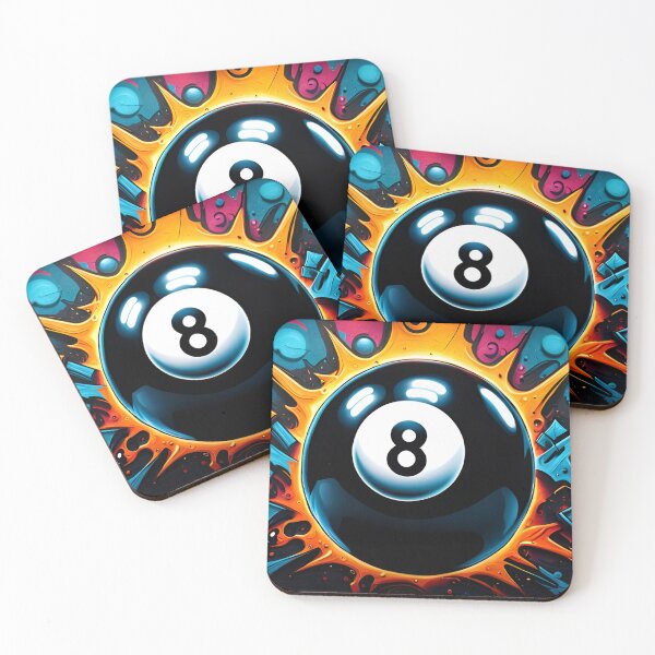 Item preview, Colorful Graffiti 8 Ball designed and sold by DisneyKrayzie.