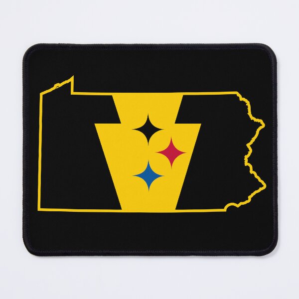 Item preview, Pittsburgh Football Keystone Flag Map designed and sold by Tara Stark.