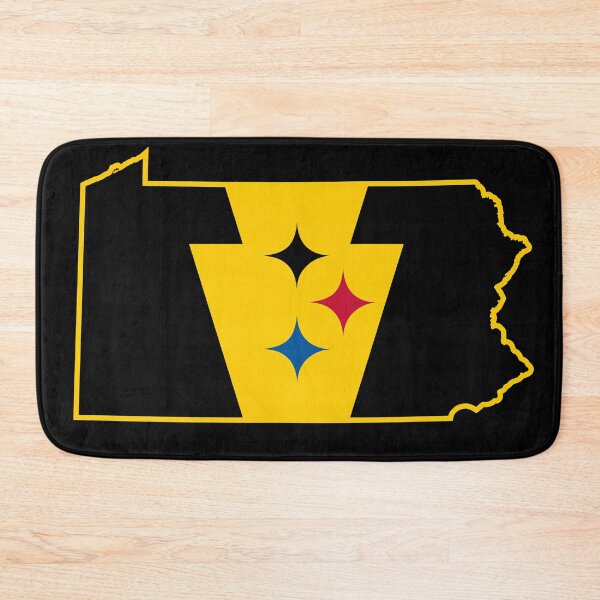 Item preview, Pittsburgh Football Keystone Flag Map designed and sold by Tara Stark.