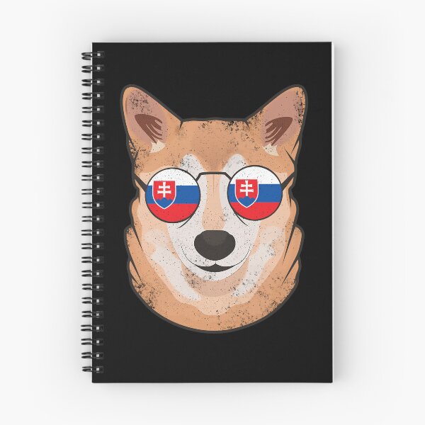 Item preview, Vintage Patriotic Shiba Inu Slovak Flag designed and sold by feether-store.