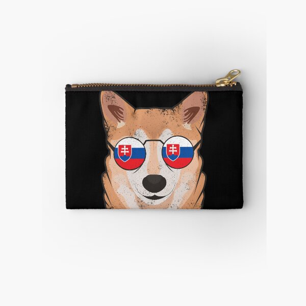 Item preview, Vintage Patriotic Shiba Inu Slovak Flag designed and sold by feether-store.