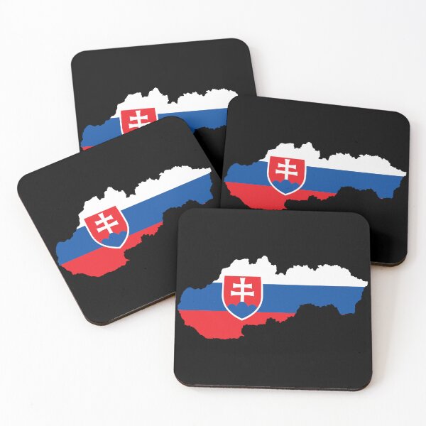 Item preview, Flag Map of Slovakia designed and sold by feether-store.