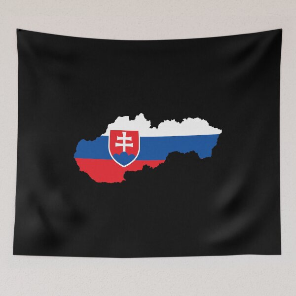 Item preview, Flag Map of Slovakia designed and sold by feether-store.