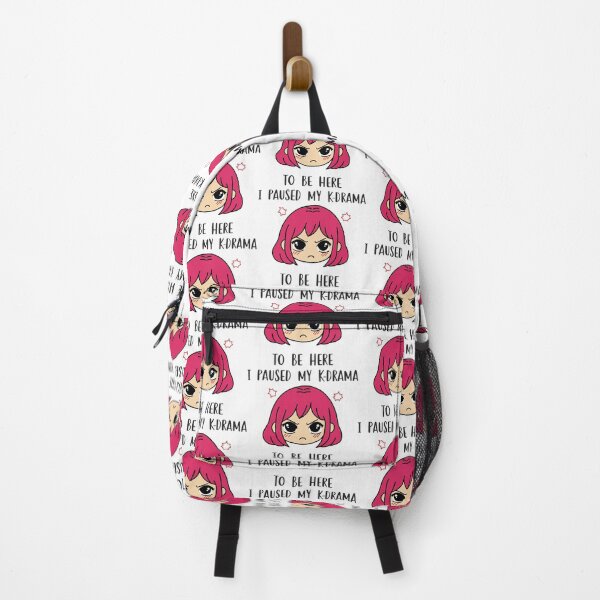 Item preview, I paused my k-drama to be here k-drama sticker pink designed and sold by My Favorite Store.