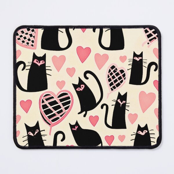 Item preview, Valentine's Black Cats designed and sold by Alamacota.