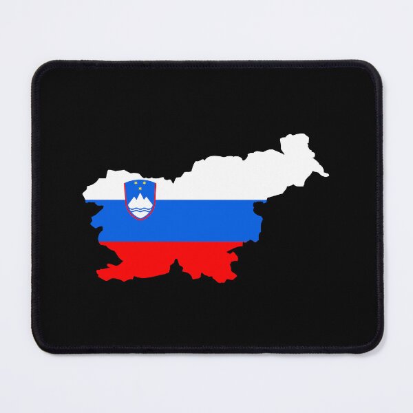 Item preview, Flag Map of Slovenia designed and sold by feether-store.