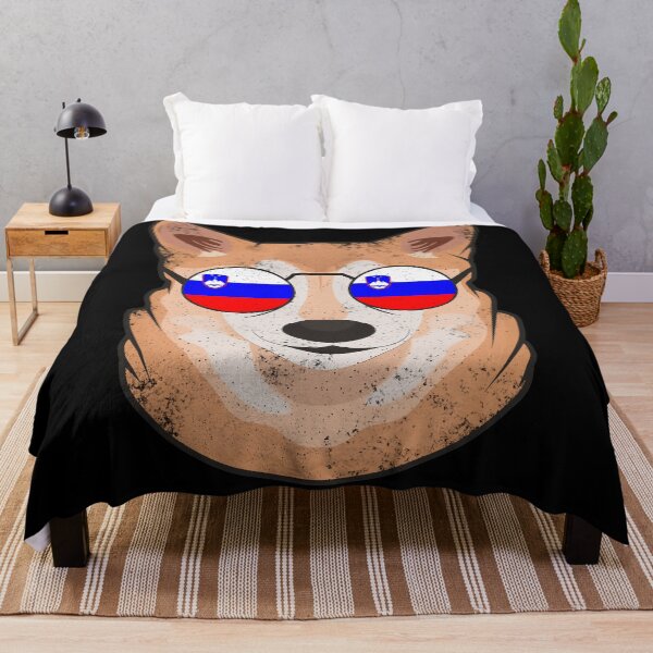 Item preview, Vintage Patriotic Shiba Inu Slovene Flag designed and sold by feether-store.