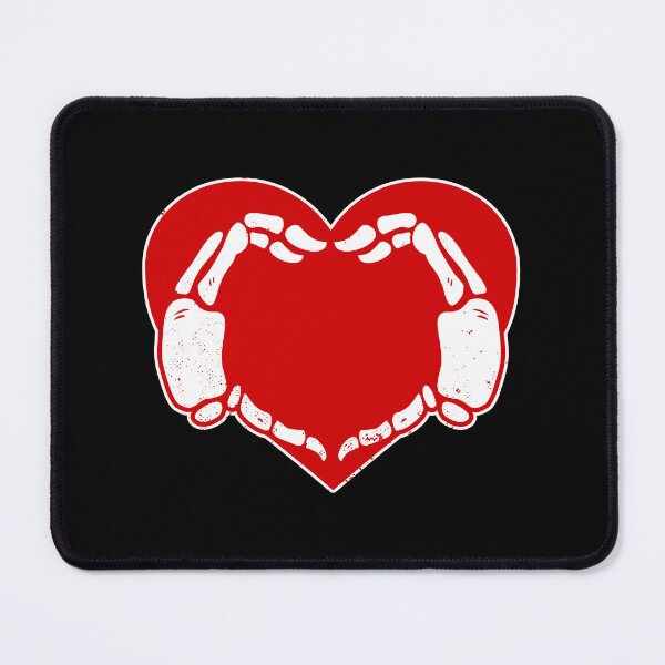 Item preview, heart skeleton hands gothic valentine red  designed and sold by Gossip Rag.