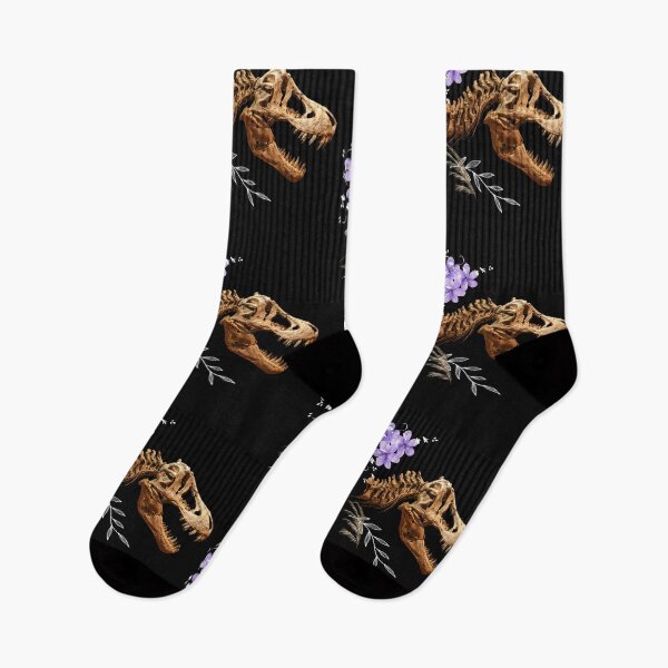 Item preview,  T-Rex Dinosaur Skull With Wildflowers Design designed and sold by EarthArtDesigns.