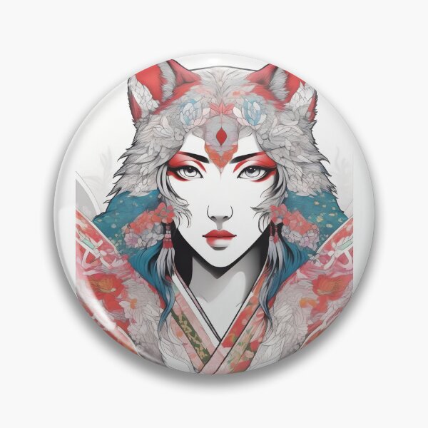 Item preview, Manga Portrait Of A Beautiful Wolf Woman designed and sold by JoyPhotoArt.