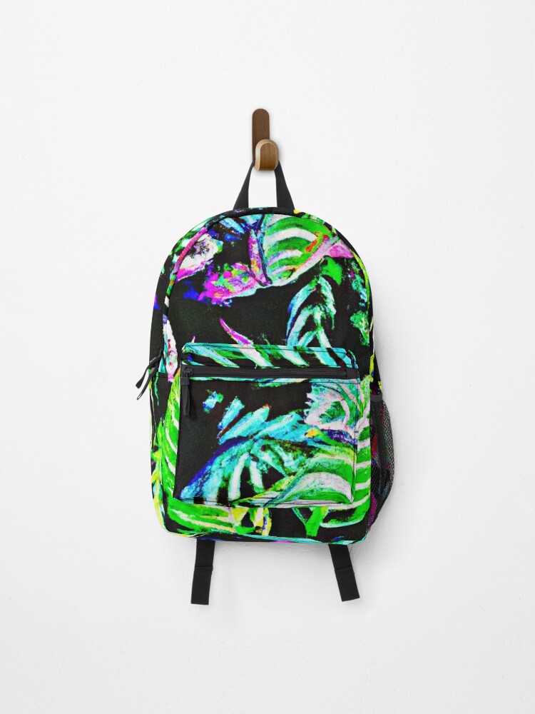 Thumbnail 1 of 3, Backpack, VividLeaf Symphony Pattern designed and sold by Unique-Design-4.