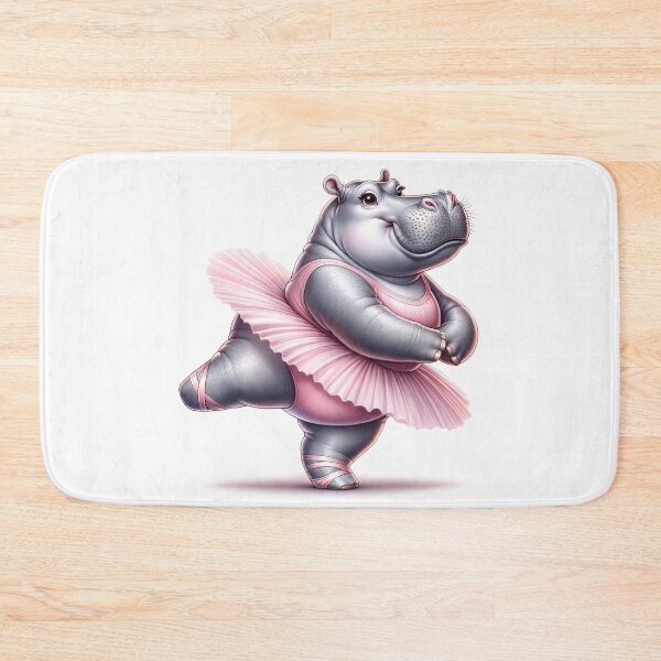 Aperçu de l'œuvre Ballerine hippopotame créée et vendue par digital-savant.