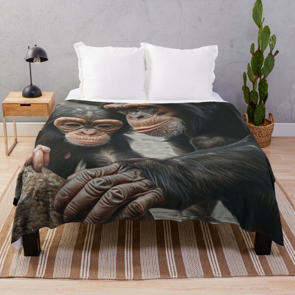 Item preview, Cool Realistic Wildlife Cute Chimps Realism Painting C120-1 designed and sold by MPCFICTION.