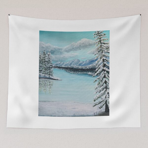 Item preview, Snowy Mountain Lake designed and sold by J Faburrieta.