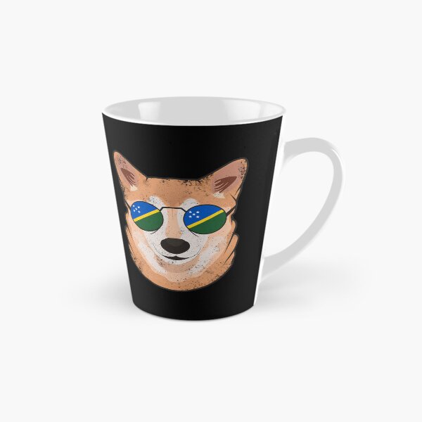 Item preview, Vintage Patriotic Shiba Inu Solomon Islander Flag designed and sold by feether-store.