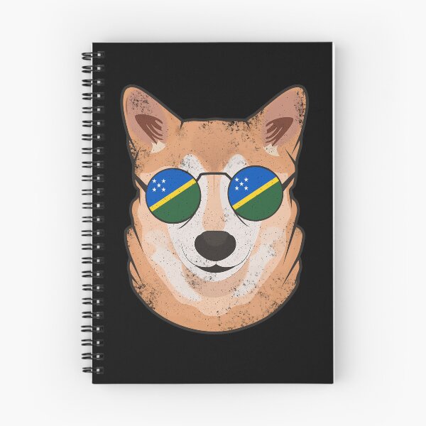 Item preview, Vintage Patriotic Shiba Inu Solomon Islander Flag designed and sold by feether-store.