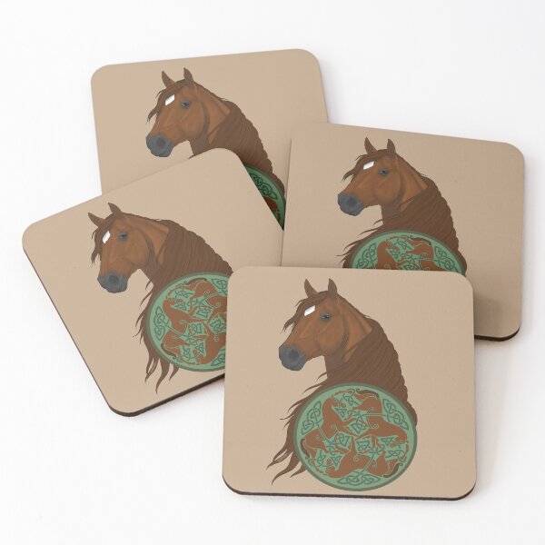 Item preview, Caballo Castaño con Triskele de Caballo Celta designed and sold by DappledMoon.