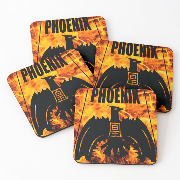 Item preview, Phoenix Logo in Black on Flame designed and sold by AnneOminous.