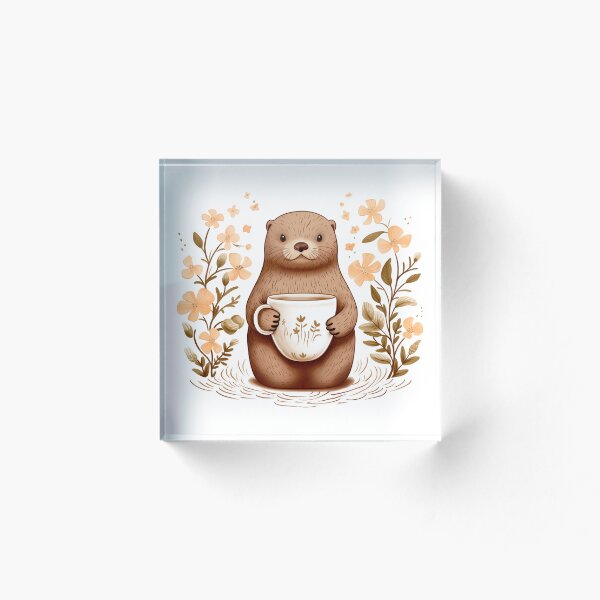 Item preview, Nutria Relajada Tomando Café designed and sold by CamGO.
