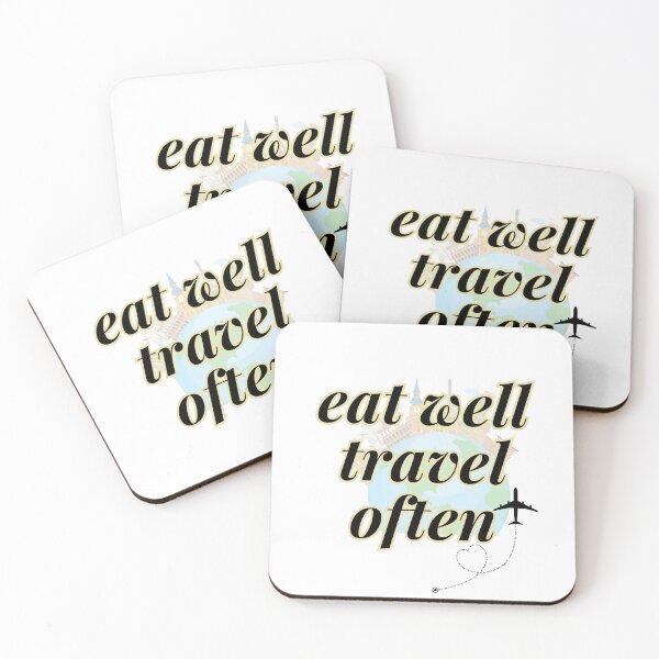Item preview, Eat Well Travel Often designed and sold by GadiDesignArt.