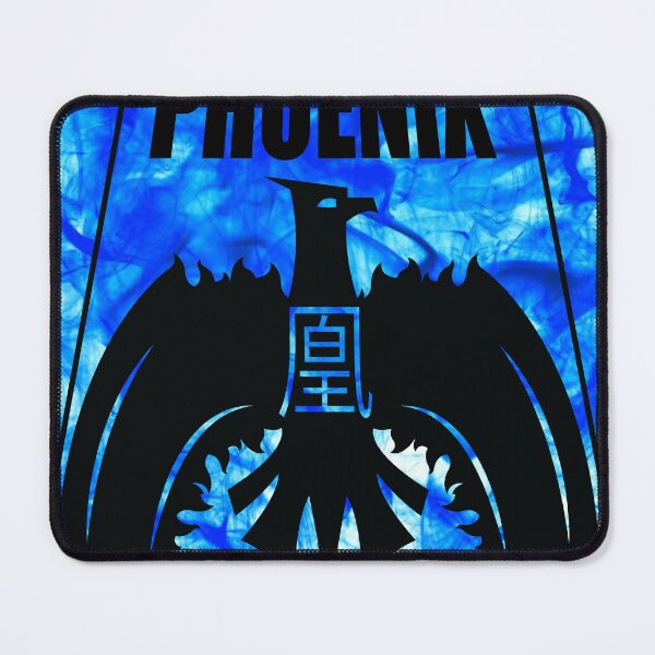 Item preview, Phoenix Logo in Black on Blue Flame designed and sold by AnneOminous.