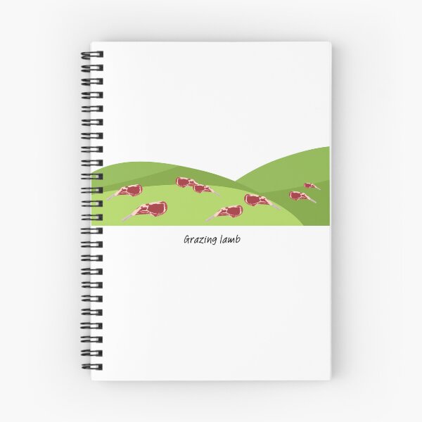 Item preview, Grazing lamb (chops) on green hills designed and sold by ProjectLui.
