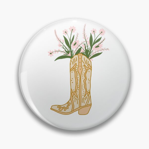 Item preview, Cowboy Boot with Flowers designed and sold by Brianna McGill.