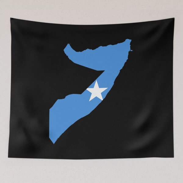 Item preview, Flag Map of Somalia designed and sold by feether-store.