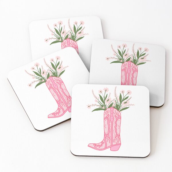 Item preview, Hot Pink Cowboy Boot with Flowers designed and sold by Brianna McGill.