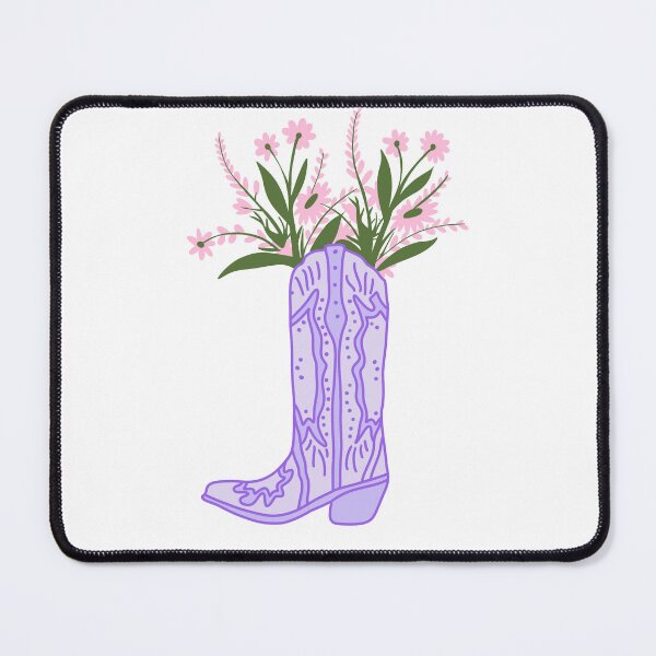Item preview, Purple Cowboy Boot with Flowers designed and sold by Brianna McGill.