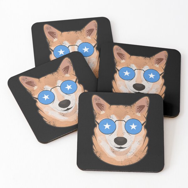 Item preview, Vintage Patriotic Shiba Inu Somali Flag designed and sold by feether-store.