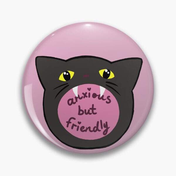 Item preview, Anxious black cat designed and sold by forget-mei-not.