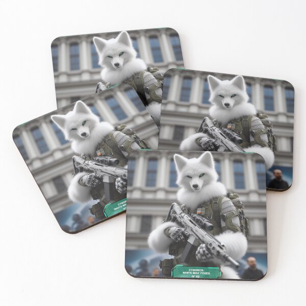 Item preview, Cyborgs: White Mint Foxes 02 designed and sold by Reinkkaoss.