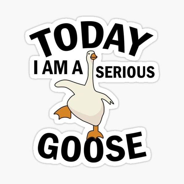 Artikel-Vorschau von Heute bin ich ein ernstes Gans-lustiges Meme, designt und verkauft von Skey shop.