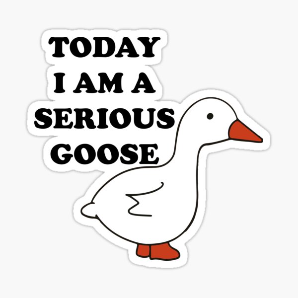 Artikel-Vorschau von Heute bin ich ein ernstes Gans-lustiges Meme, designt und verkauft von Skey shop.
