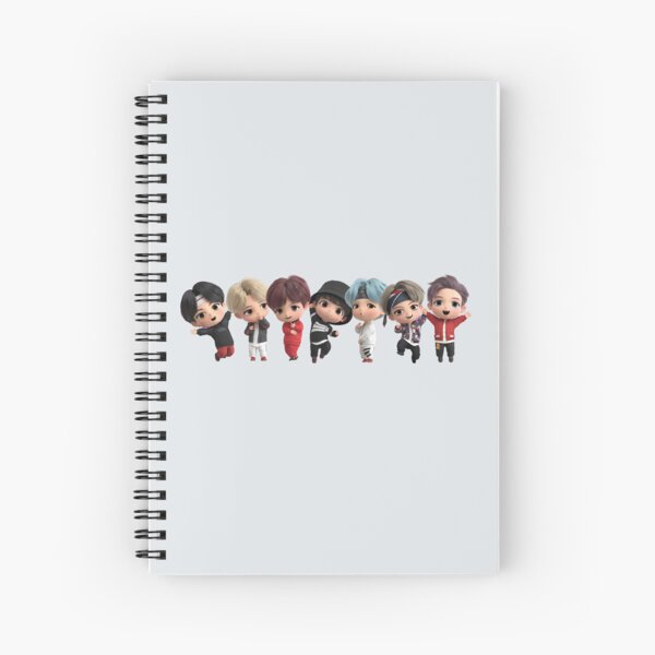 Bts Tiny Tan Spiral Notebooks for Sale