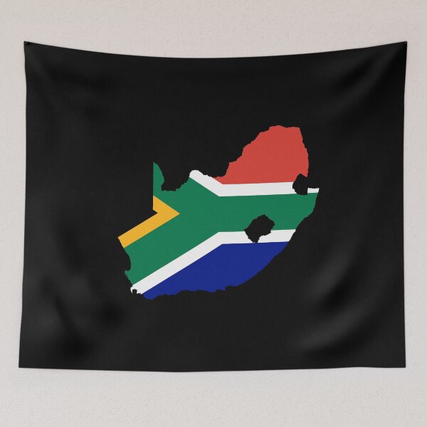 Item preview, Flag Map of South Africa designed and sold by feether-store.