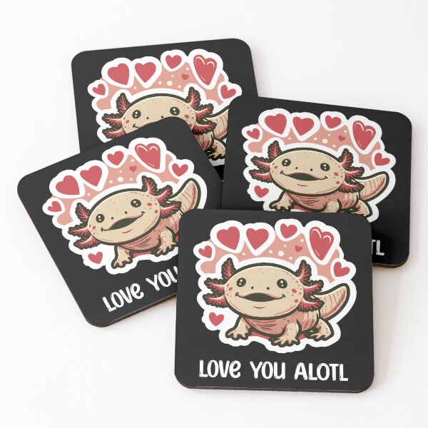 Item preview, Cute Axolotl Love You  designed and sold by DinoKate.