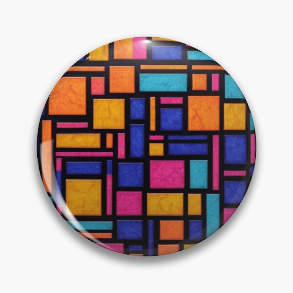 Item preview, Geometric Cubist Neon Block Pattern #3 designed and sold by Void-Jester.